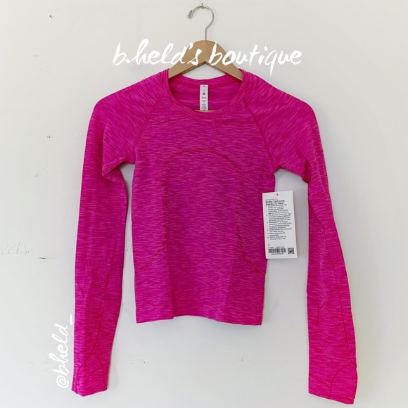 lululemon Limited Ed Swiftly Tech Long Sleeve SeaWheeze Chroma Pow Pink Sz 2 NWT